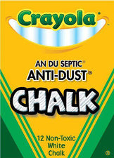 Crayola® White Anti-Dust® Chalkboard Chalk, 12 Count