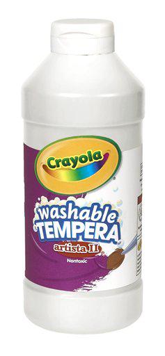 Crayola® Artista II Tempera 16 Oz White Washable Paint