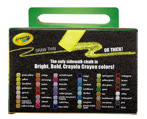 Crayola Washable Sidewalk Chalk 48 Count