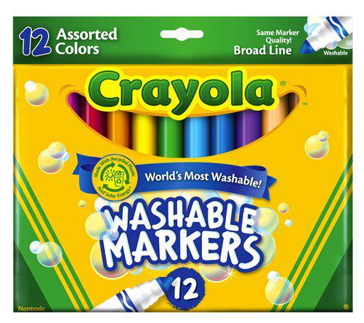 Crayola Ultra-Clean Washable Fine Line Markers, Back to School Supplies,  Teacher Supplies, 20 Ct