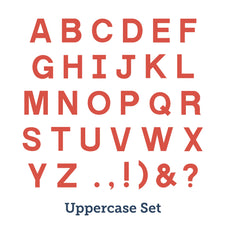 AccuCut Block Alphabet Die Cut Set, 2" Uppercase Letters