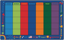 Calendar Celebrations Classroom Rug, 8'4" x 13'4" Rectangle
