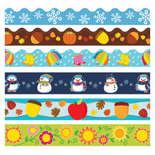 Seasonal Bulletin Board Borders Set 