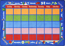 Celebrations Calendar© Classroom Rug, 5'4" x 7'8" Rectangle