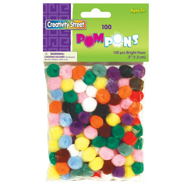 Pom Pons - Bright Hues - 1/2"