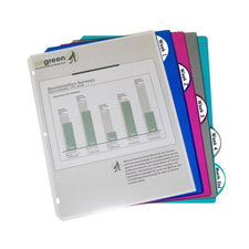 5 Tab Poly Index Dividers, Assorted 5 Standard Tab