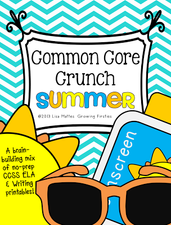 Common Core Crunch - Summer! CCSS ELA & Writing FREEbies