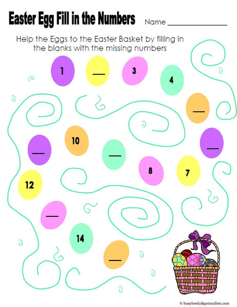 Easter Themed Math Printables from Busy Bee Kids Printables – SupplyMe Easter Themed Math Printables from Busy Bee Kids Printables – SupplyMe