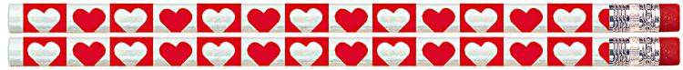 Hearts O Glitter Pencil 12Pk