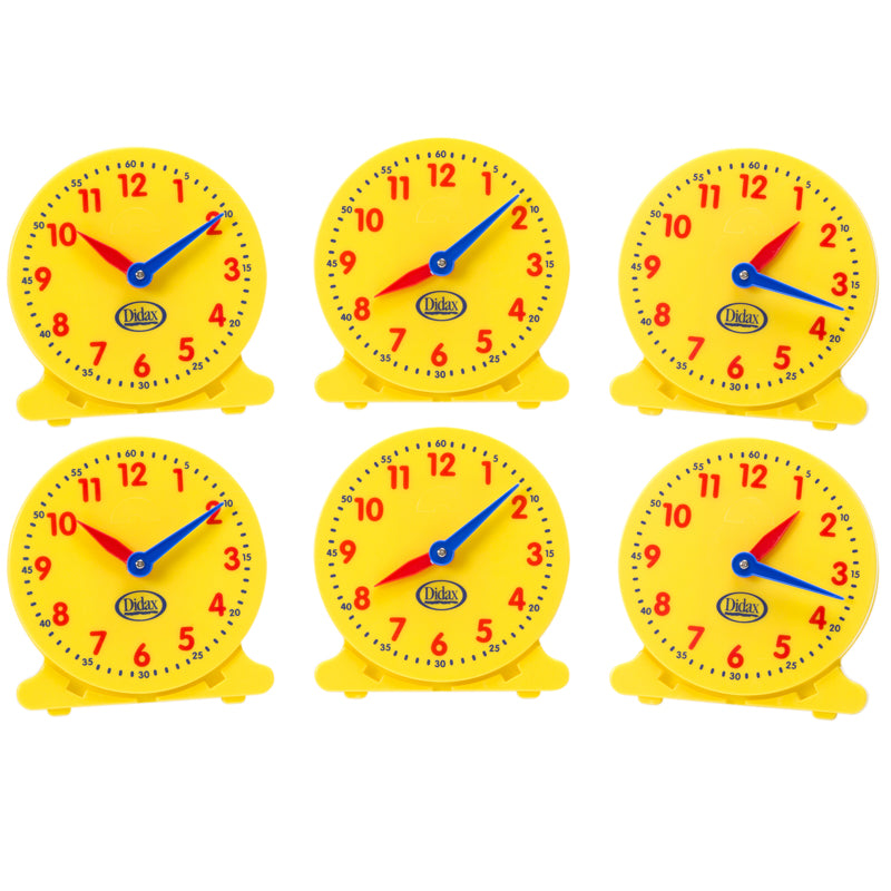 12 Hour Student Clock, Set of 6