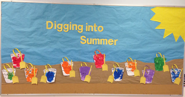 summer infant bulletin board ideas Digging into Summer" Bulletin Board Idea – SupplyMe