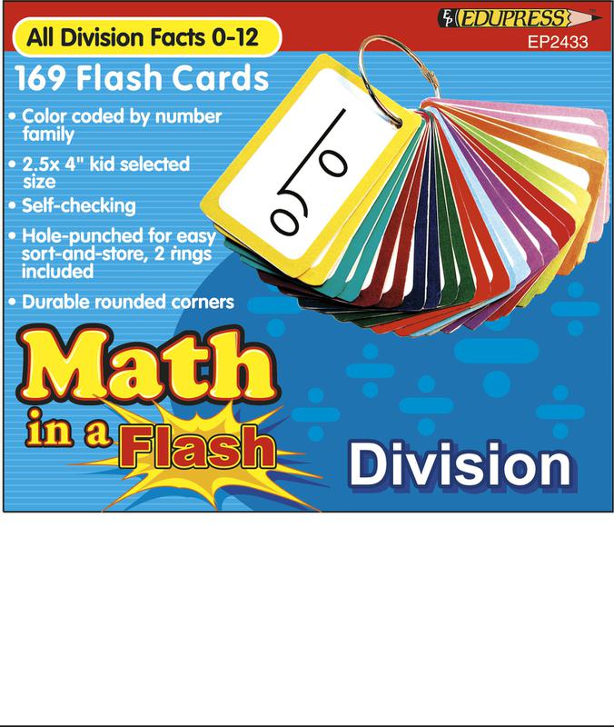 Math in a Flash™ Color-Coded Flash Cards, Division