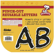 Peanuts® Deco Letters Black
