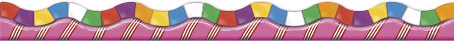Candy Land Dimensional Look Extra Wide DieCut Deco Trim