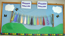 Interactive Spring Bulletin Board Idea for Father's Day