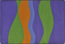 Flow© Violet Classroom Rug, 7'8" x 10'9" Rectangle