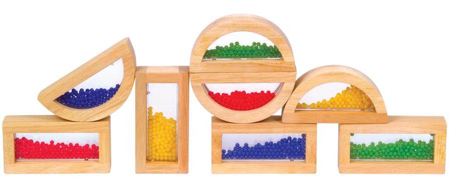 Rainbow Blocks Crystal Bead