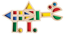 Jr. Rainbow Blocks, 20 Piece Set