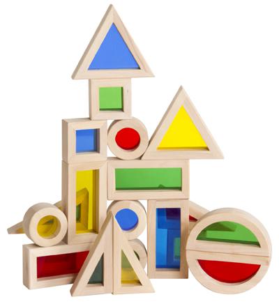 Jr. Rainbow Blocks, 20 Piece Set