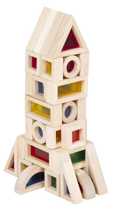 Jr. Rainbow Blocks, 40 Piece Set