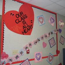 Our Class is All Heart - Valentine's Day Bulletin Board Display