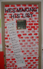 He's Makin' A List... Christmas Classroom Door Decoration