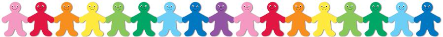 Rainbow Kids Bulletin Board Border