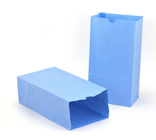 Gusseted Bags - 6# Blue