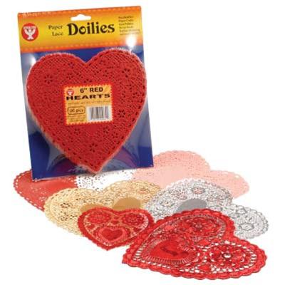 Doilies 4 Red Heart 100/pk - Hygloss