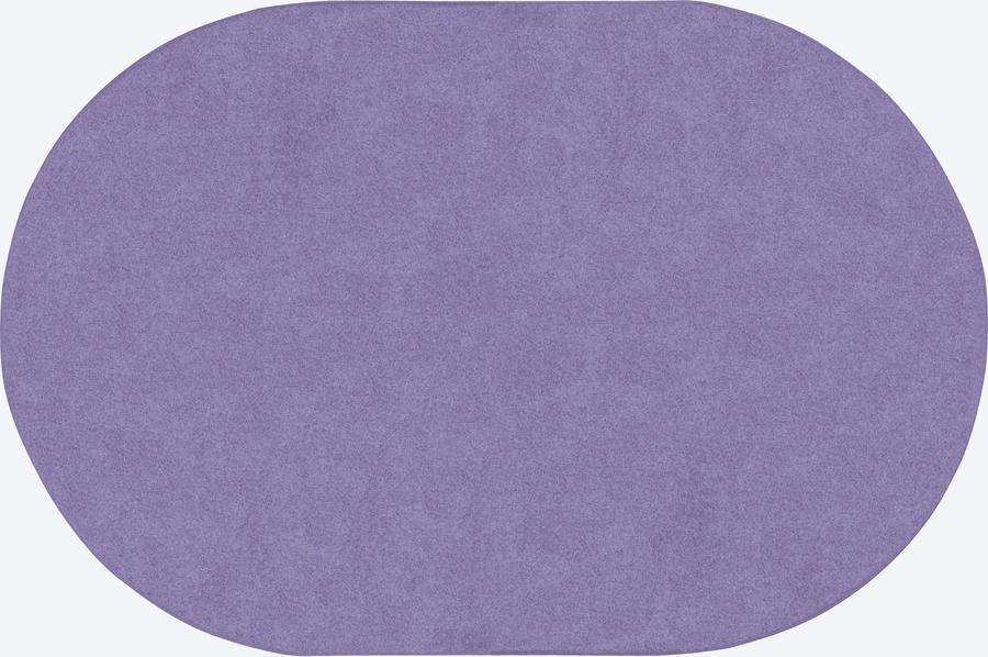 Just Kidding™ Very Violet Classroom Rug, 6' x 9' Oval