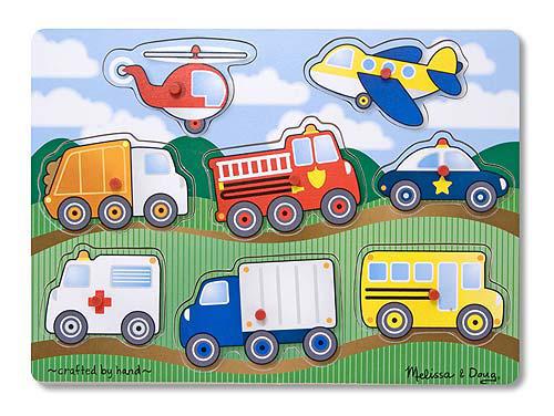 Vehicles Peg Puzzle