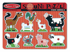 Farm Animals Sound Puzzle, 8 Pieces