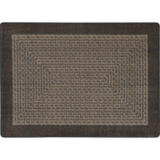 Like Home™ Chocolate Classroom Carpet, 7'8" x 10'9" Oval