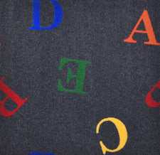 Love Letters© Alphabet Classroom Rug, 3'10" x 5'4" Rectangle Licorice