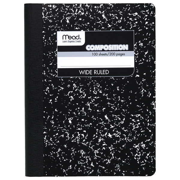 Mead Composition Notebook, 100 Sheets, 9 3/4 x 7 1/2" | MEA09910 – SupplyMe