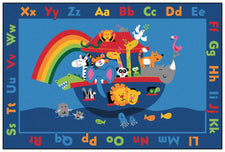 Noah's Alphabet Animals KID$ Value PLUS Discount Rug, 6' x 9' Rectangle