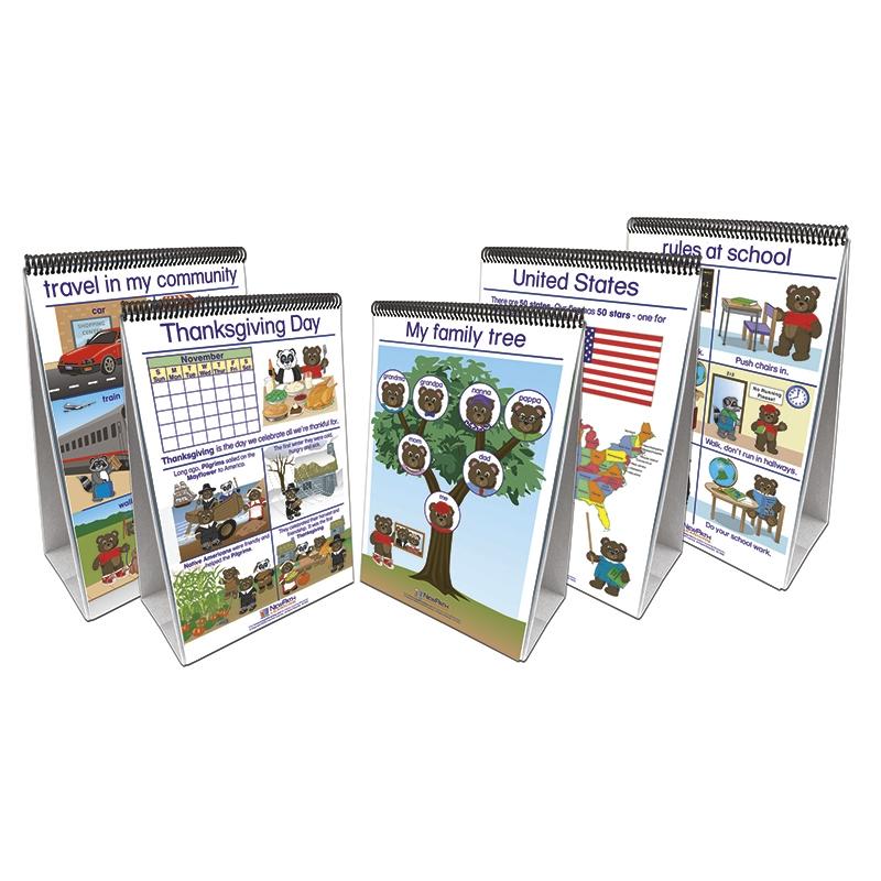 New Path Learning Social Studies Readiness Flip Chart Set - Set of 5