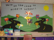 "On the Road..." - Classroom Management Bulletin Board