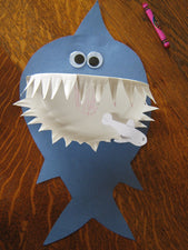 Paper Plate Shark Craft for Kids
