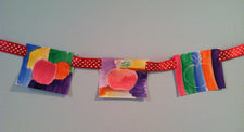 Glue & Watercolor Resist Apple Garland