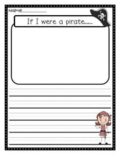 "If I Were A Pirate..." and Other Pirate Writing Prompts!