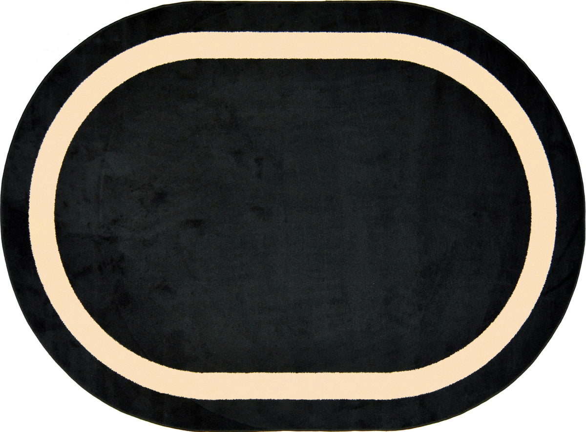 Portrait© Classroom Rug, 7'8" x 10'9" Oval Onyx