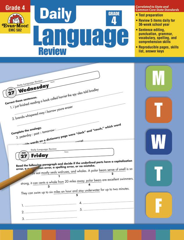 Daily Language Review, Grade 4
