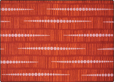 Recoil© Classroom Rug, 7'8" x 10'9" Rectangle Red
