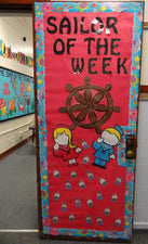 "Sailor of the Week" - Nautical Back To School Classroom Door Decoration