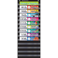 Daily Schedule Pocket Chart, Black