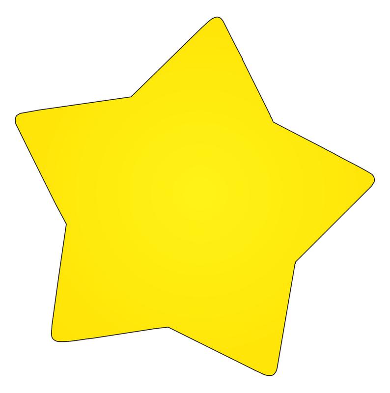 Notepad Large Star 50 Sheets 5 x 7