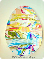 Colorful Shaving Cream Easter Eggs