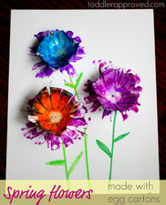 Spring Fun - A Twist on Egg Carton Flowers