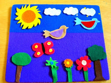 Felt Story Board Idea for Spring